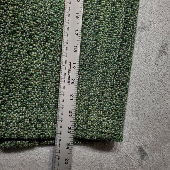 Ann Taylor Loft 51% Wool Short Lined Skirt Tweed Green White Black Wm Sz 10 - Picture 9 of 9
